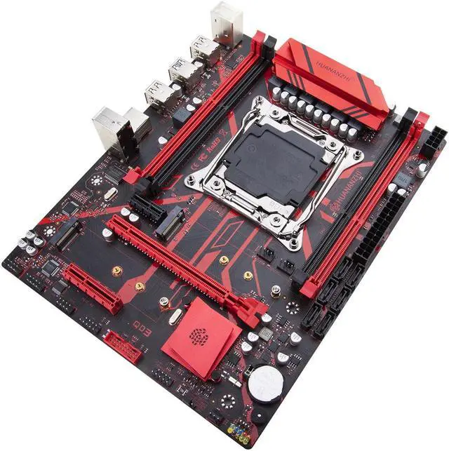 Alt view image 3 of 7 - HUANANZHI X99 QD3 LGA 2011-3 X99 Motherboard support E5 2696 2678 2676 2673 2666 V3 DDR3 RECC Memory NVME SATA