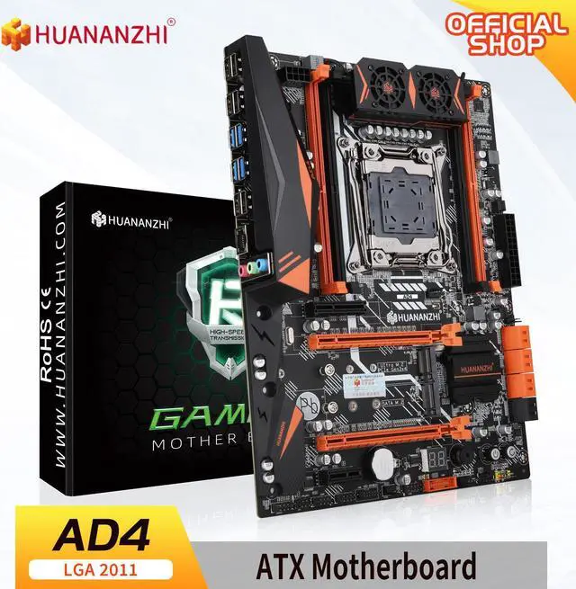 Main image of HUANANZHI X99 AD4 LGA 2011-3 X99 Motherboard supports E5 2640 2666 2670 2678 2696 V3 V4 DDR4 RECC NON-ECC NVME SATA