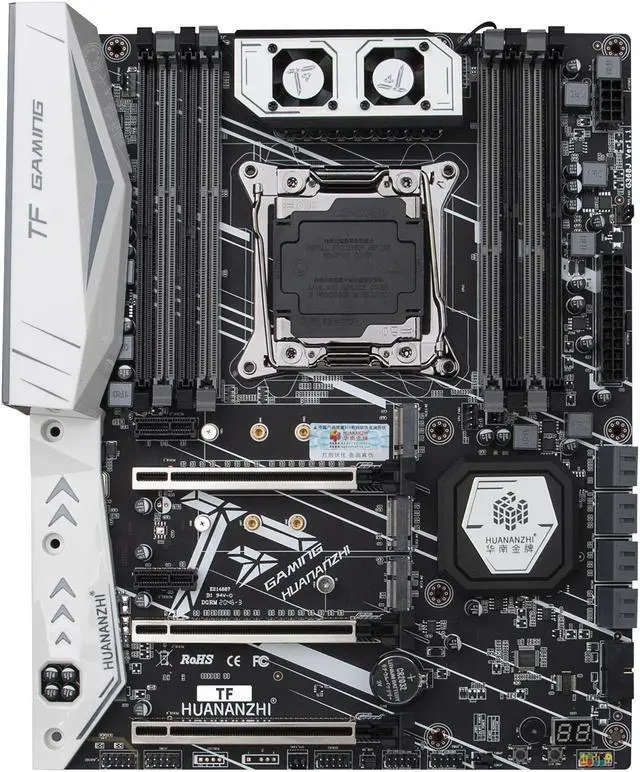 Alt view image 2 of 7 - HUANANZHI X99 TF LGA 2011-3 X99 Motherboard support E5 2666 2678 2696 v3 v4 DDR3 DDR4 RECC NON-ECC memory NVME