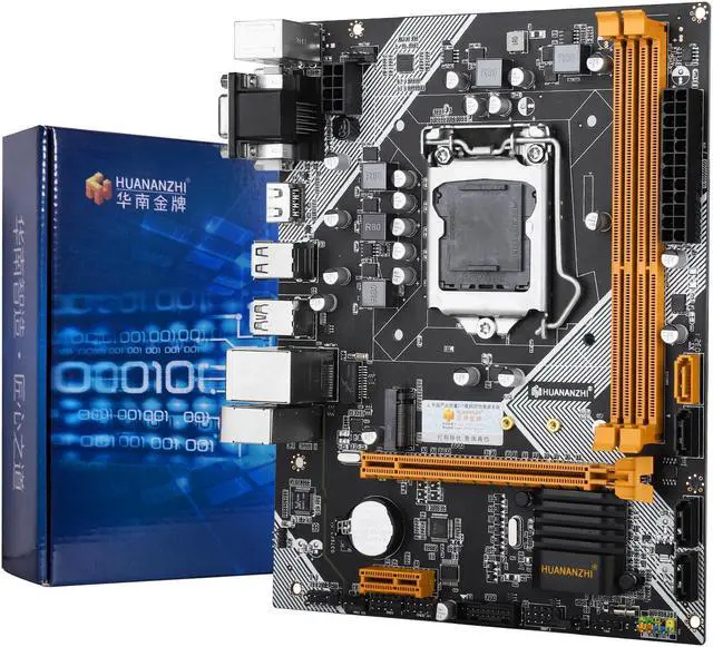 Alt view image 3 of 7 - HUANANZHI B75 M.2 Motherboard M-ATX For LGA 1155 i3 i5 i7 E3 DDR3 1333/1600MHz 16GB SATA3.0 USB3.0 M.2 VGA HDMI-Compatible