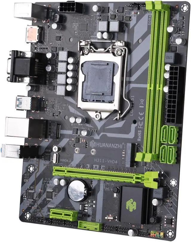 Alt view image 5 of 7 - HUANANZHI H311-VHD4 Motherboard LGA 1151 Support 6/7/8/9 generation DDR4 2133/2400/2666MHz 32GB M.2 SATA3 USB3.0 VGA
