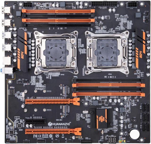 HUANANZHI X99 8D4 LGA 2011-3 Motherboard Dual CPU support E5 2640 2667 2666  2670 2680 2696 V3 V4 Memory DDR4 RECC M.2 NVME - Newegg.com