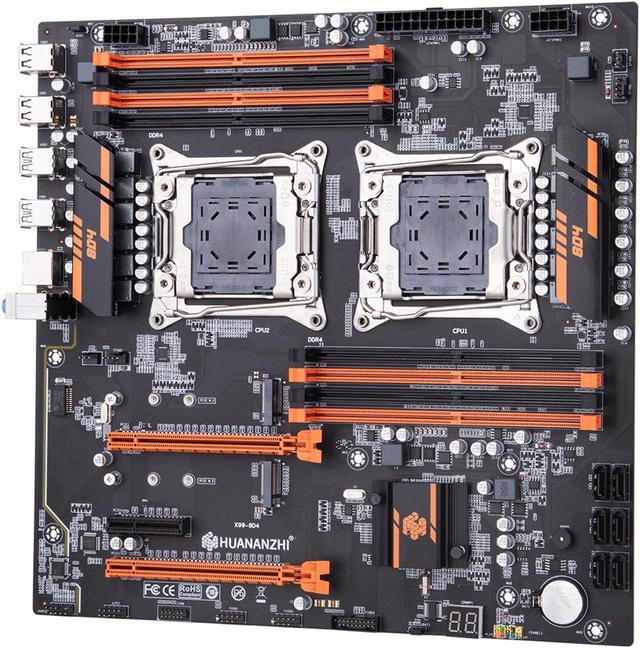 HUANANZHI X99 8D4 LGA 2011-3 Motherboard Dual CPU support E5 2640 2667 2666  2670 2680 2696 V3 V4 Memory DDR4 RECC M.2 NVME - Newegg.com