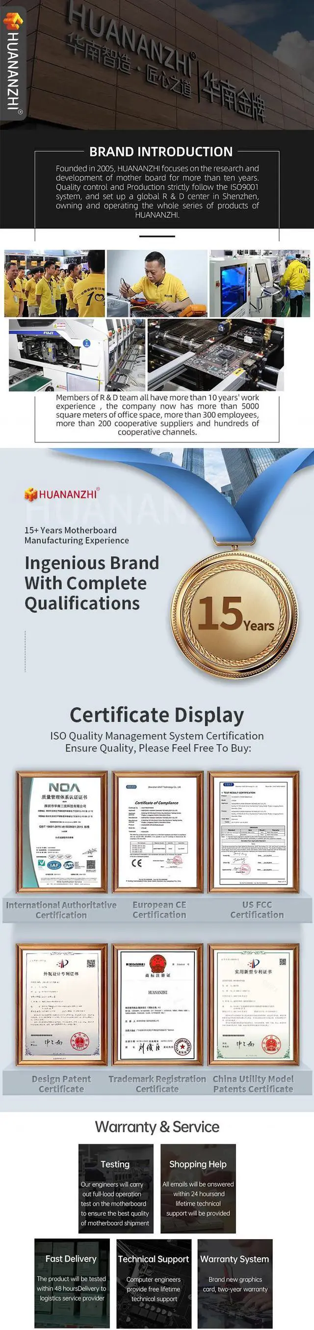 Alt view image 6 of 7 - HUANANZHI X99 AD4 LGA 2011-3 X99 Motherboard supports E5 2640 2666 2670 2678 2696 V3 V4 DDR4 RECC NON-ECC NVME SATA