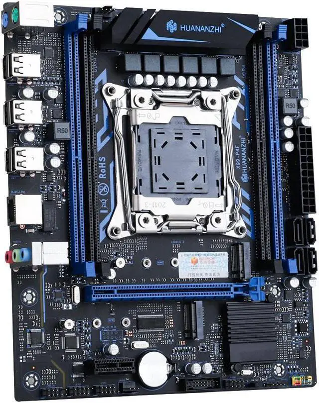 Alt view image 3 of 5 - HUANANZHI X99 P4F LGA 2011-3 X99 Motherboard support E5 V3 V4 All Series DDR4 RECC NON-ECC Memory NVME