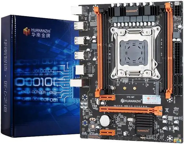 Alt view image 3 of 4 - HUANANZHI X79 4MT LGA 2011 X79 Motherboard support E5 2620 2640 2650 2680 2690 V1 V2 REG ECC DDR3 Memory nvme