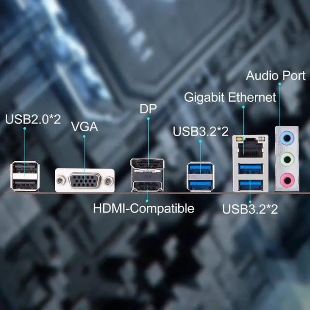 Alt view image 3 of 7 - HUANANZHI B760 D4 M-ATX DDR4 Motherboard Support 12 13 Gen( LGA 1700 CPU 12100F 12400F 12490F 12600F 12700F 13600F)