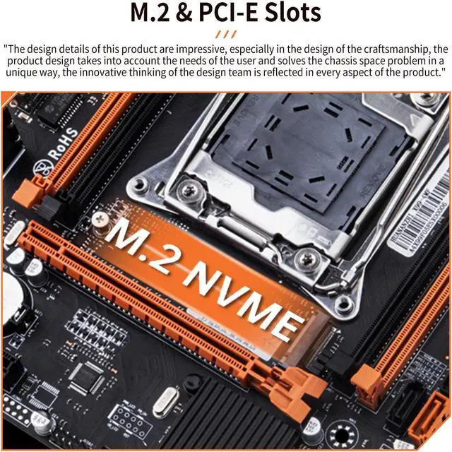 Alt view image 4 of 7 - HUANANZHI X99 4MF LGA 2011-3 X99 Motherboard E5 2620 2640 2666 2670 2678 V3 V4 support DDR4 RECC NON-ECC Memory NVME
