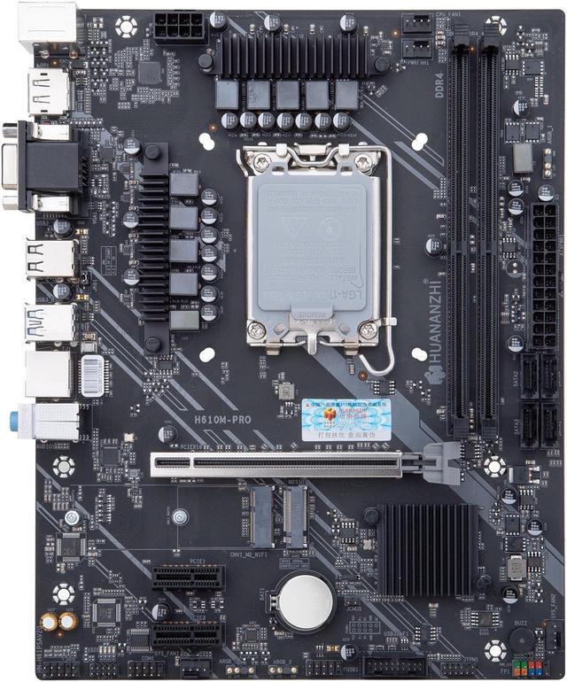 HUANANZHI H610M PRO M-ATX DDR4 Motherboard Support 12 13 Gen H610 Intel LGA 1700 CPU 12100F 12400F 12490F 12600F 12700F 13600F