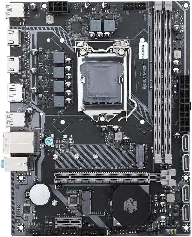 Main image of HUANANZHI H510 HD W M-ATX Motherboard LGA 1200 Support 10 11 generation DDR4 2400 2666 2933M 3200Hz 64G M.2 NVME SATA3.0