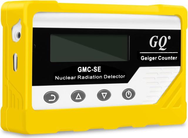 GQ GMC-SE Geiger Counter Radiation Detector Beta Gamma X-ray Portable  Radiation Monitor Meter Digital Nuclear Radiation Dosimeter, Automatic Data  Recording Device, Drop-Proof Silicone Case (Yellow) 