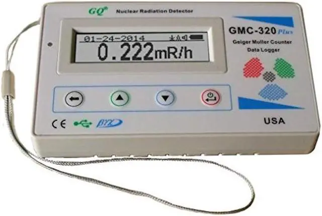 Alt view image 5 of 5 - GQ GMC-320V5 Geiger Counter Nuclear Radiation Detector Meter Dosimeter Beta Gamma X ray Wi-Fi Data Logger