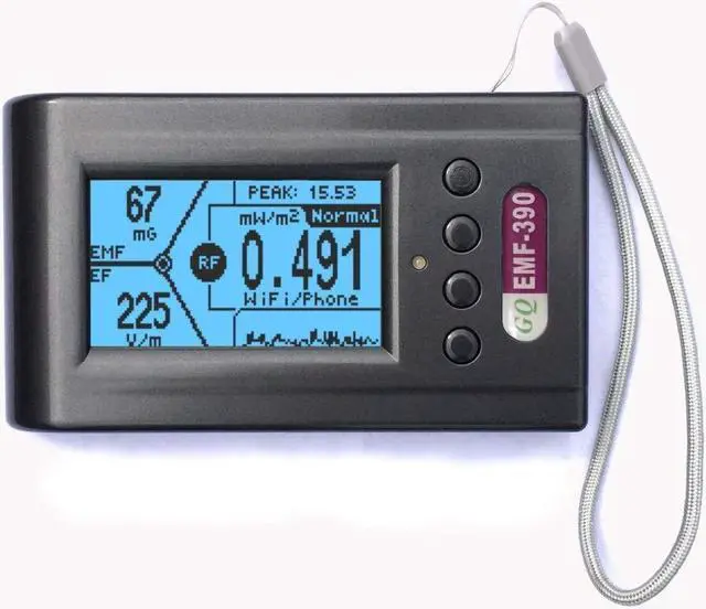 Alt view image 2 of 4 - Advanced GQ EMF-390 Multi-Field Electromagnetic Radiation 3-in-1 EMF ELF RF meter, 5G Cell Tower Smart meter Wi-Fi Signal Detector RF up to 10GHz with Data Logger and 2.5Ghz Spectrum Analyzer