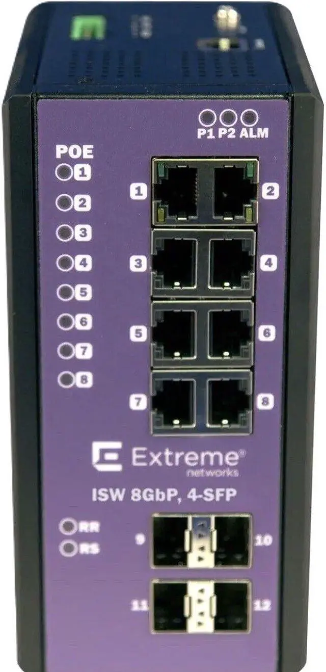 Alt view image 9 of 11 - Extreme Networks - 16804 - Extreme Networks ISW 8GBP,4-SFP Ethernet Switch - 8 Ports - Manageable - 2 Layer Supported -