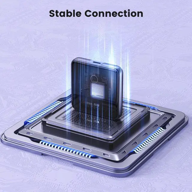 Alt view image 7 of 7 - Apple Carplay Wireless Adapter, CarPlay Wireless Adapter for iPhone for Android, Apple CarPlay Adapter, Apple carplay Wireless Adapter for iOS 10+ and Andriod 11+, with Two USB C Cable 15cm