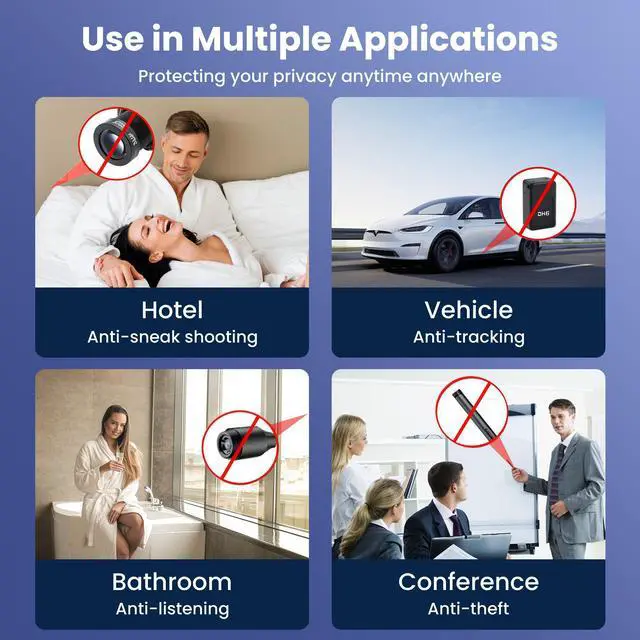 Alt view image 6 of 7 - 5 in 1 Mode Hidden Camera Detectors, Hidden Bug and Camera Finder Device