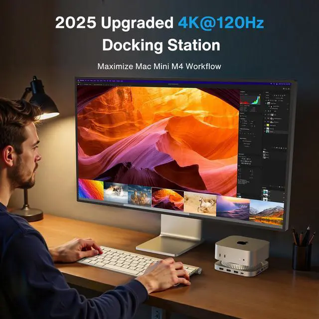 Alt view image 2 of 7 - iVANKY FusionDock 13 in 1 Docking Station for Mac Mini M4 with 8K HDMI Cable
