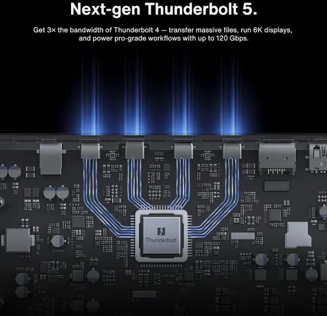 Alt view image 4 of 7 - FusionDock Max 2 Thunderbolt 5 Docking Station Triple Display For MacBook with Thunderbolt 5 Cable (3.3')