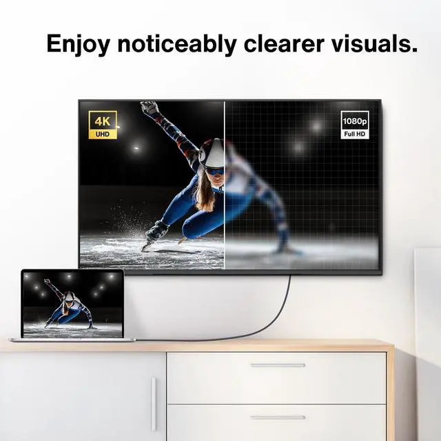 Alt view image 4 of 7 - iVANKY 3.3 Foot Bi-Directional Mini DisplayPort to DP 1.4 Cable 32.4Gbps HBR3 8K@60Hz 4K@240Hz HDR10+ HDCP 2.3 DSC 1.2a Gaming Cord G-Sync FreeSync Compatible with Thunderbolt 1/2 MacBook Desktop PC