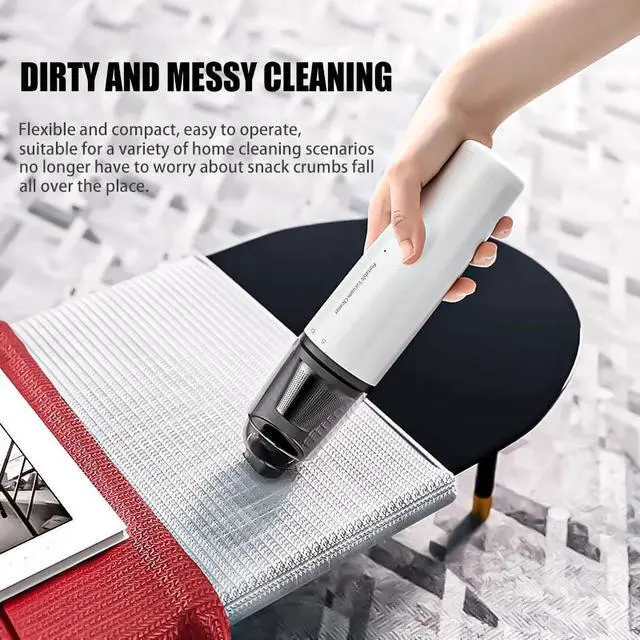 Alt view image 6 of 6 - USB Rechargeable Wireless Mini Handheld Vacuum Cleaner Portable Cordless Car Vacuum for Auto Interior, Household, Sofa, Pet Hair Dust Removal