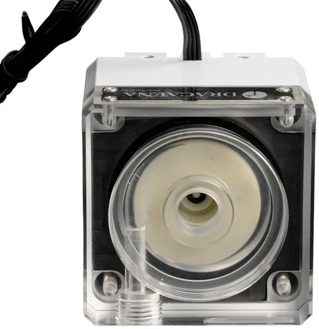 Alt view image 4 of 7 - dracaena.io High Flow 650L/H D5 PWM PC Water Pump Combo with Colorful LED Option and 65ml 50mm/1.9in Reservoir - Powerful 7W, 0.7A, White