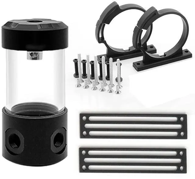 Main image of Dracaena 100mm G1/4 Holes, 50-55mm OD Cooling Acrylic Ball Water Reservoir, Water Tank with Metal Cover, Multi outlets for Computer Water Cooling System