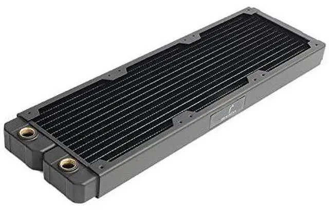 Main image of dracaena.io 360mm - 28mm/1.1 inch Thick Computer Radiator, 14 Tubes Copper Water Cooling Cooler for CPU Heat Sink - Liquid Heat Exchanger Dual G1/4 Thread, Black