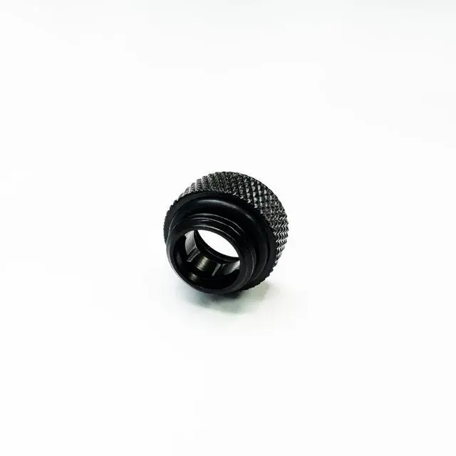 Alt view image 3 of 4 - Dracaena.io 6 Pack G1/4" 7.5mm Height Male to Female Extender Fittings, Brass Compression Fittings with O Rings for PC Liquid Cooling Loop, Water Cooling Tube Connectors, Black