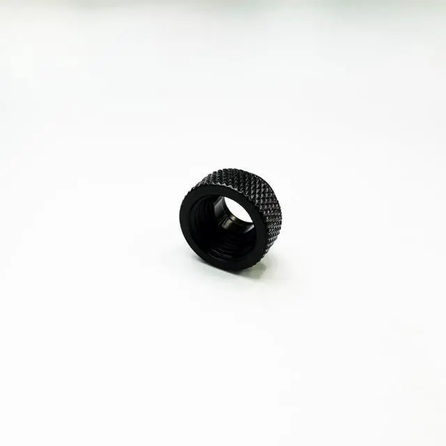 Alt view image 4 of 4 - Dracaena.io 6 Pack G1/4" 7.5mm Height Male to Female Extender Fittings, Brass Compression Fittings with O Rings for PC Liquid Cooling Loop, Water Cooling Tube Connectors, Black