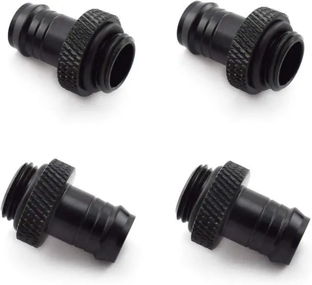 Alt view image 3 of 7 - dracaena.io 12 Pack of G1/4" thread to 3/8" Barb Fitting for Soft Tubing, PC Water Cooling System Soft Tube Connectors, Black
