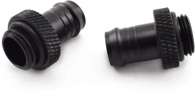 Alt view image 4 of 7 - dracaena.io 12 Pack of G1/4" thread to 3/8" Barb Fitting for Soft Tubing, PC Water Cooling System Soft Tube Connectors, Black