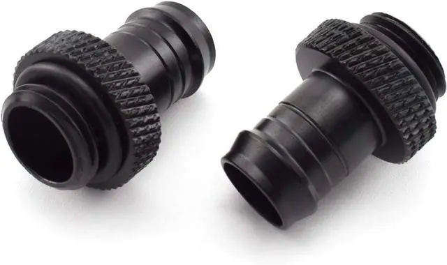 Alt view image 5 of 7 - dracaena.io 12 Pack of G1/4" thread to 3/8" Barb Fitting for Soft Tubing, PC Water Cooling System Soft Tube Connectors, Black