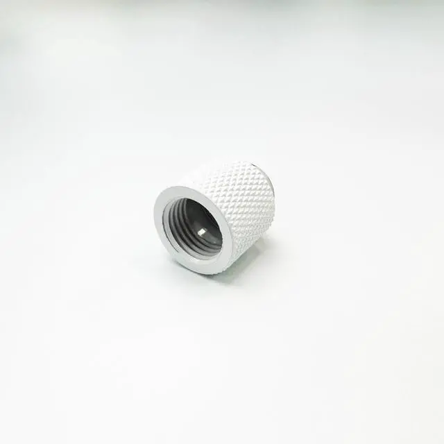 Alt view image 4 of 4 - Dracaena.io 6 Pack G1/4" 15mm Height Male to Female Extender Fittings, Brass Compression Fittings with O Rings for PC Liquid Cooling Loop, Water Cooling Tube Connectors, White