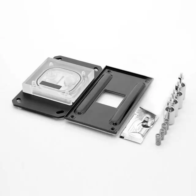 Alt view image 2 of 7 - dracaena.io Water Cooling Block for Computer AM2 / AM2+ / AM3 / AM3+ / AM4 / FM2+ CPU, Copper Base with Micro Channel