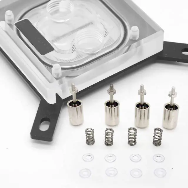 Alt view image 4 of 7 - dracaena.io Water Cooling Block for Intel 1150/1151 / 1155/1156 CPU Copper Base with Micro Channel