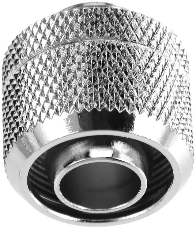 Alt view image 4 of 7 - dracaena.io 6 Pack G1/4" Thread to 3/8" ID, 1/2" OD Compression Fitting for Soft Tubing, Soft Tube Connectors for Computer Water Cooling System, Silver