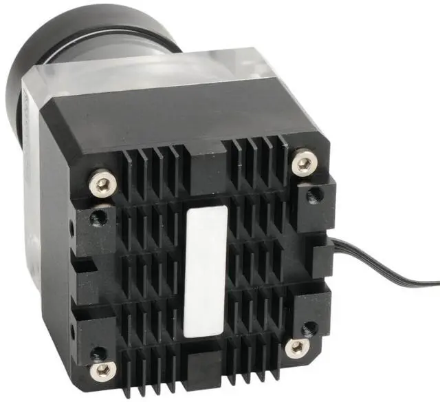 Alt view image 5 of 7 - dracaena.io High Flow 650L/H D5 PWM PC Water Pump Combo with Colorful LED Option and 250ml 200mm/7.8in Reservoir - Powerful 12W, 0.7A, Black