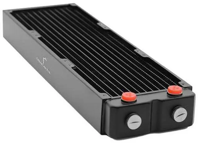 Main image of dracaena.io 360mm - 45mm/1.77 inch Thick Computer Radiator, 12 Tubes Copper Water Cooling Cooler for CPU Heat Sink - Liquid Heat Exchanger Dual G1/4 Thread, Black
