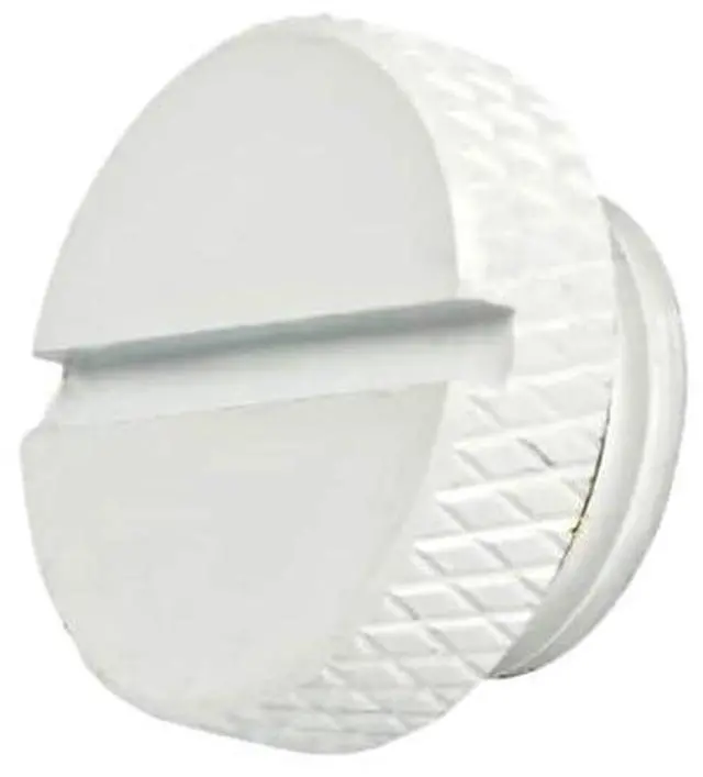 Alt view image 5 of 7 - dracaena.io 6 pack G1/4" thread, Thin water Stop Plug Fitting with Coin Slot for Computer water cooling System, durable brass/copper material, White