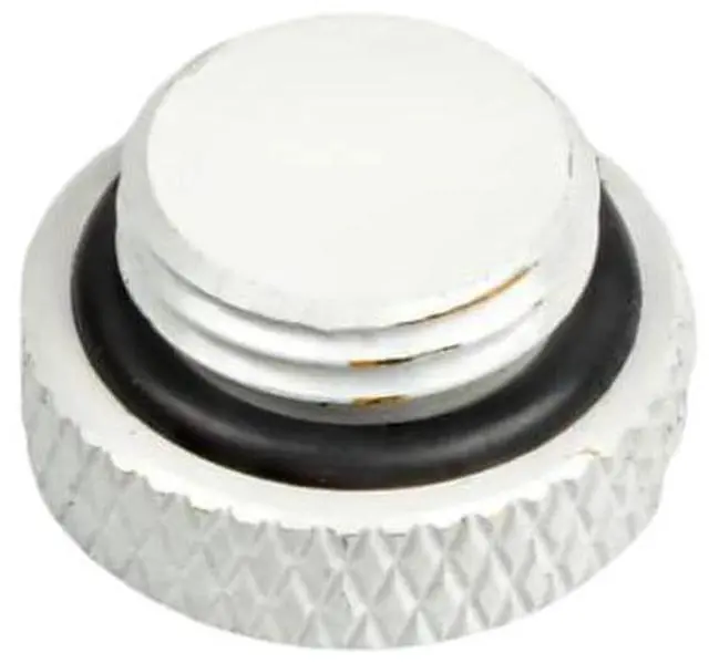 Alt view image 6 of 7 - dracaena.io 6 pack G1/4" thread, Thin water Stop Plug Fitting with Coin Slot for Computer water cooling System, durable brass/copper material, White