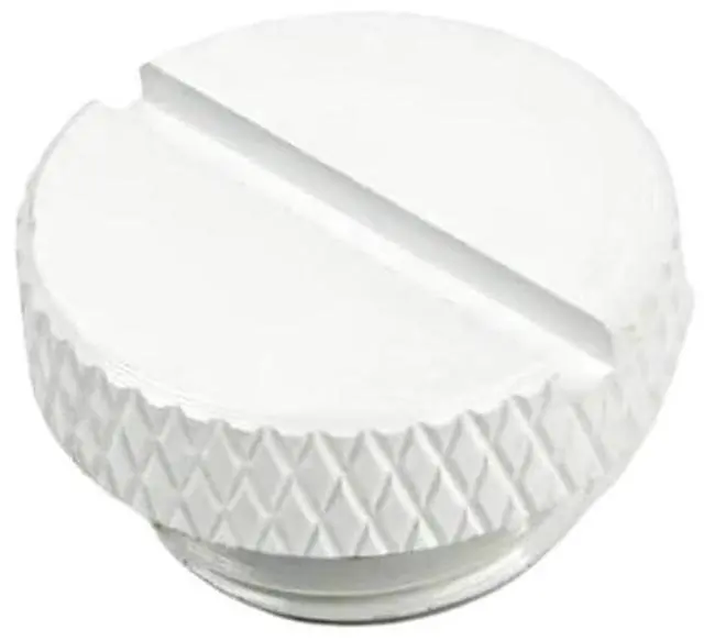 Alt view image 7 of 7 - dracaena.io 6 pack G1/4" thread, Thin water Stop Plug Fitting with Coin Slot for Computer water cooling System, durable brass/copper material, White