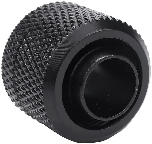 Alt view image 4 of 7 - dracaena.io 2 Pack G1/4" to 3/8" ID, 5/8" OD Compression Fitting for Soft Tubing, Black, 0.9" Length, Desktop Computer Water Cooling System Fitting