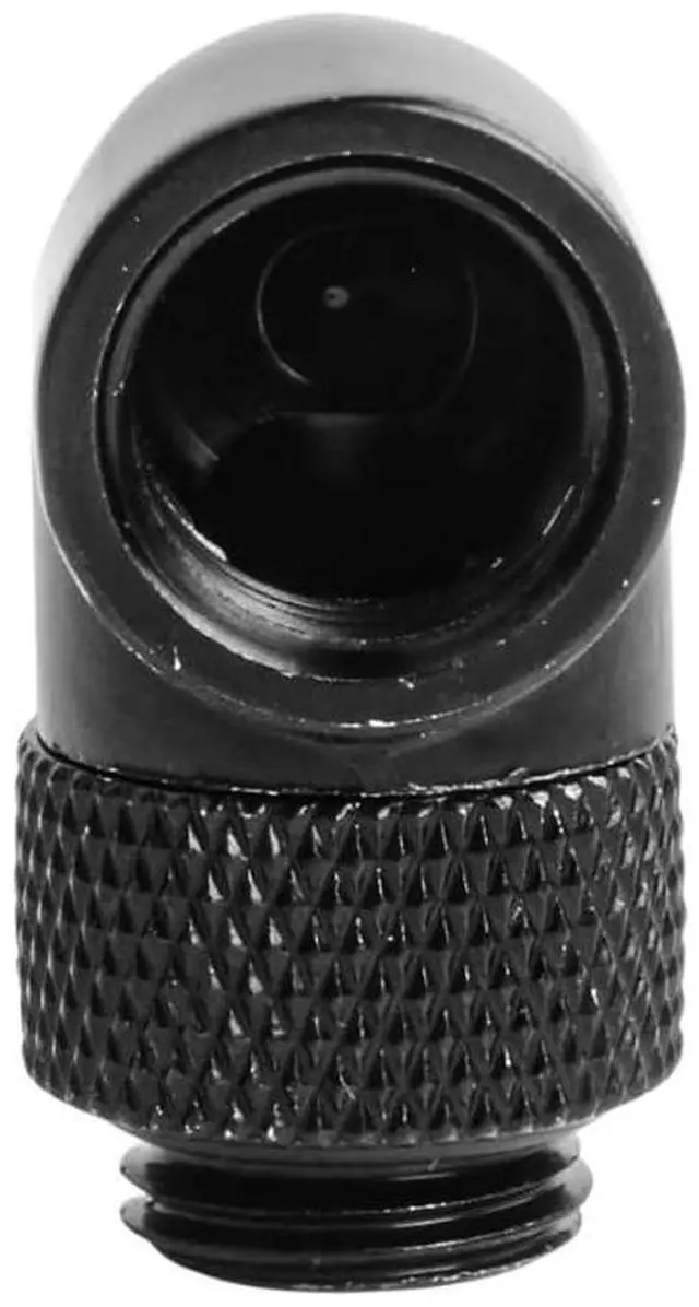 Alt view image 6 of 7 - dracaena.io 2 pack G1/4" thread Male to Female Extender Fitting, 45° Rotary Fitting Adapter Connector for Computer Water Cooling System, Silver