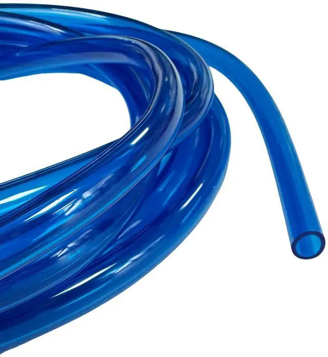 Alt view image 3 of 7 - dracaena.io 4 meter/ 157.5 inch soft tube with PVC material, ID 3/8'' and OD 1/2'' - PVC pipe soft tube for Computer water cooling systems, Blue