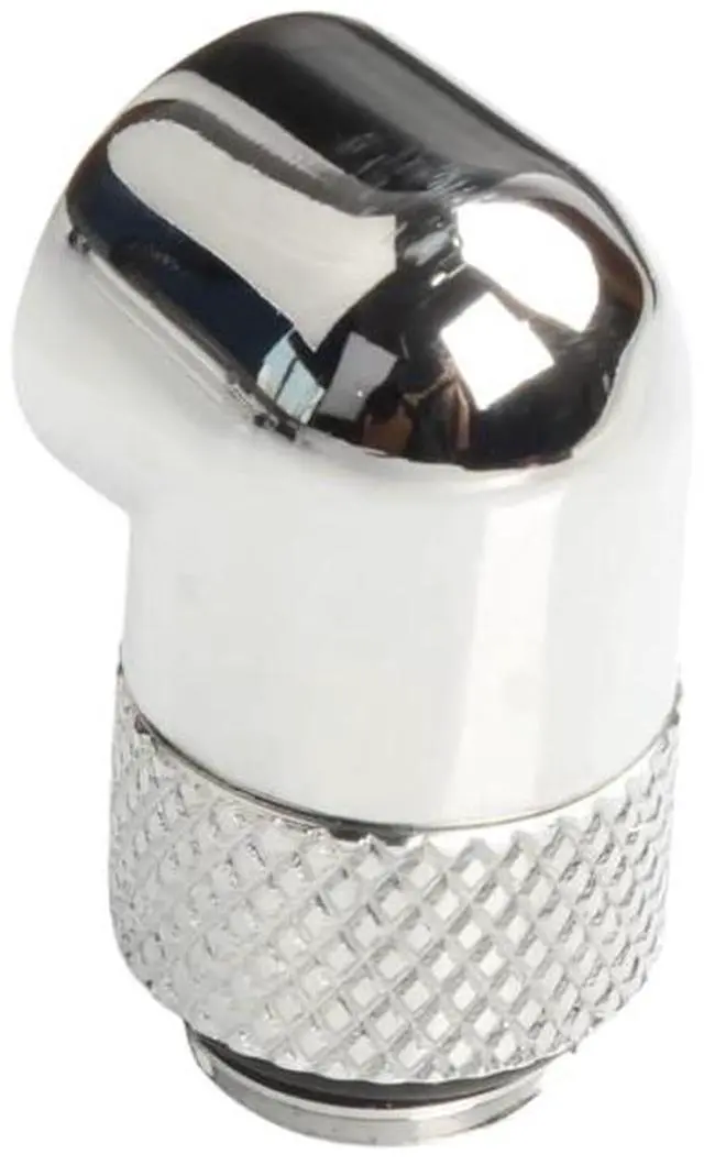Alt view image 7 of 7 - dracaena.io 2 pack G1/4" thread Male to Female Extender Fitting, 90° Rotary Fitting Adapter Connector for Computer Water Cooling System, Silver