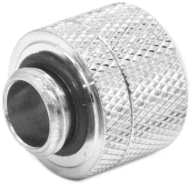 Alt view image 4 of 7 - dracaena.io 6 pack G1/4" thread to 14mm outer diameter, Hard Tubing Compression Fitting with high body design for Computer water cooling system, Silver