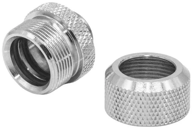 Alt view image 5 of 7 - dracaena.io 6 pack G1/4" thread to 14mm outer diameter, Hard Tubing Compression Fitting with high body design for Computer water cooling system, Silver