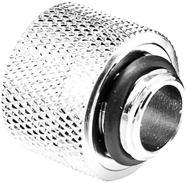 Alt view image 7 of 7 - dracaena.io 6 pack G1/4" thread to 14mm outer diameter, Hard Tubing Compression Fitting with high body design for Computer water cooling system, Silver