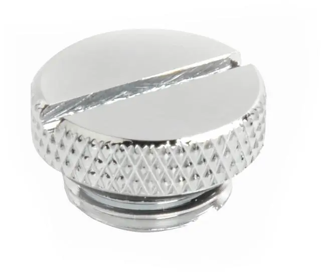 Alt view image 2 of 7 - dracaena.io 2 pack G1/4" thread, Thin water Stop Plug Fitting with Coin Slot for Computer water cooling System, durable brass/copper material, Silver