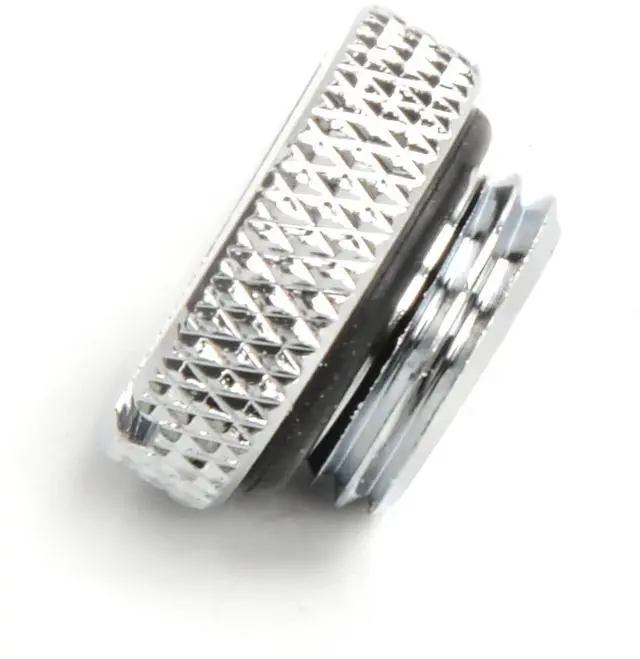 Alt view image 3 of 7 - dracaena.io 2 pack G1/4" thread, Thin water Stop Plug Fitting with Coin Slot for Computer water cooling System, durable brass/copper material, Silver